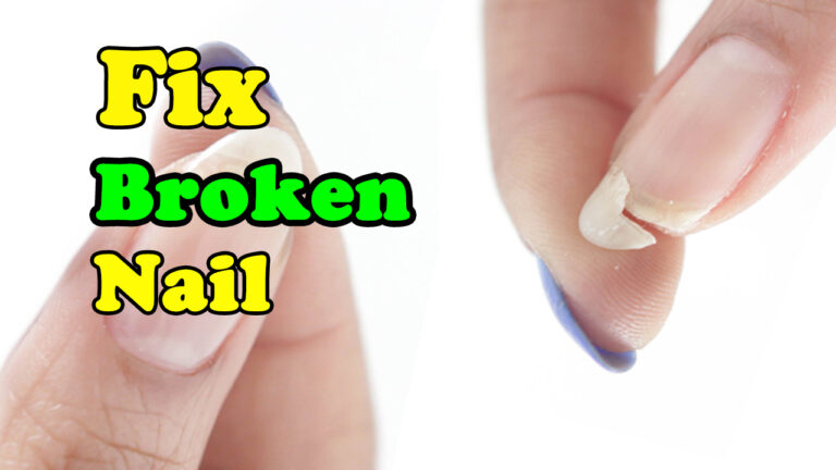 how to fix a broken nail