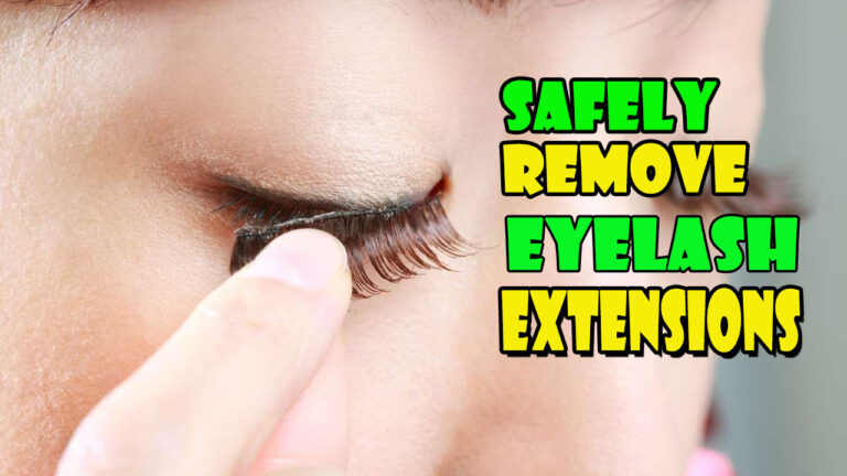how to remove eyelash extensions at home