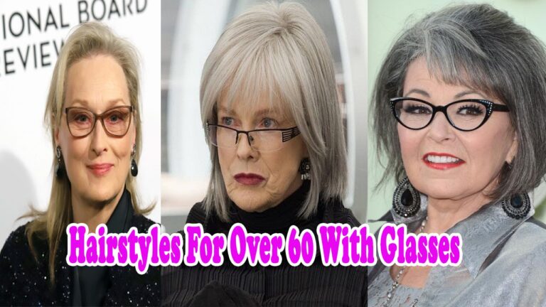 hairstyles for over 60 with glasses